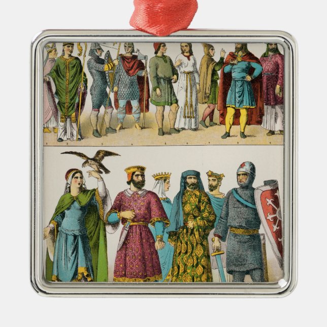 Ornement Métallique Robe de Français (Devant)