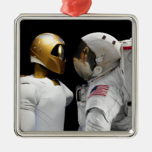 Ornement Métallique Robonaut 2, un adroit, hel 3 d'astronaute de