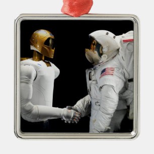 Ornement Métallique Robonaut 2, un adroit, hel 4 d'astronaute de