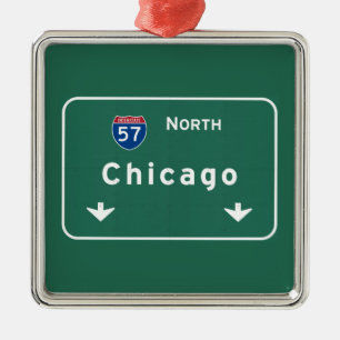 Ornement Métallique Route d'autoroute d'autoroute nationale de Chicago