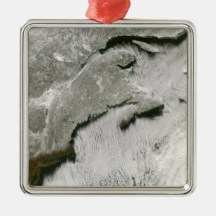 Ornement Métallique Rues de neige et de nuage