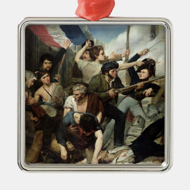 Ornement Métallique Scène de la révolution 1830 (Devant)