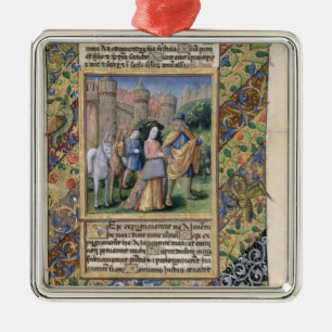 Ornement Métallique Scène des 'heures des d'Orleans de Louis
