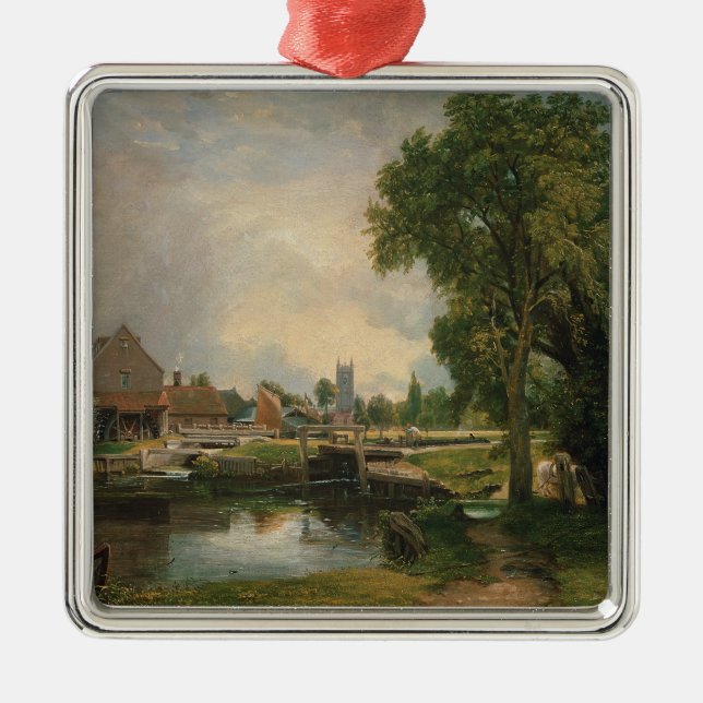 Ornement Métallique Serrure de John Constable | Dedham et moulin, 1820 (Devant)