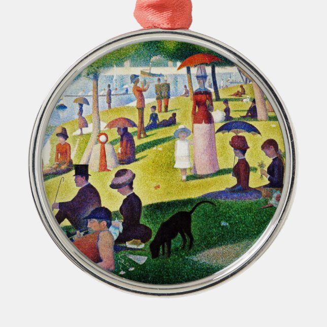 Ornement Métallique Seurat - Un dimanche sur La Grande Jatte (Devant)