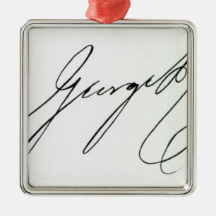 Ornement Métallique Signature de George IV