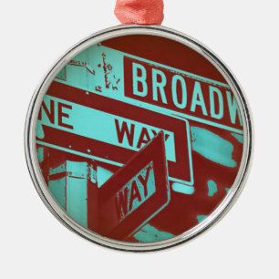 Ornement Métallique Signe de Broadway