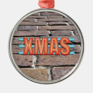 ORNEMENT MÉTALLIQUE SIGNE XMAS