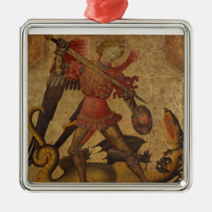 Ornement Métallique St Michael et le dragon