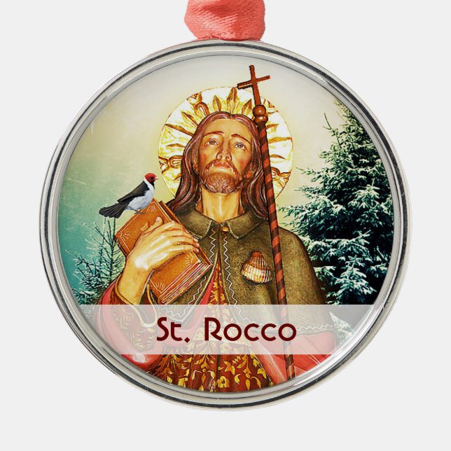 Ornement Métallique St. Rocco - San Rocco - St. Roch Modèle (Devant)