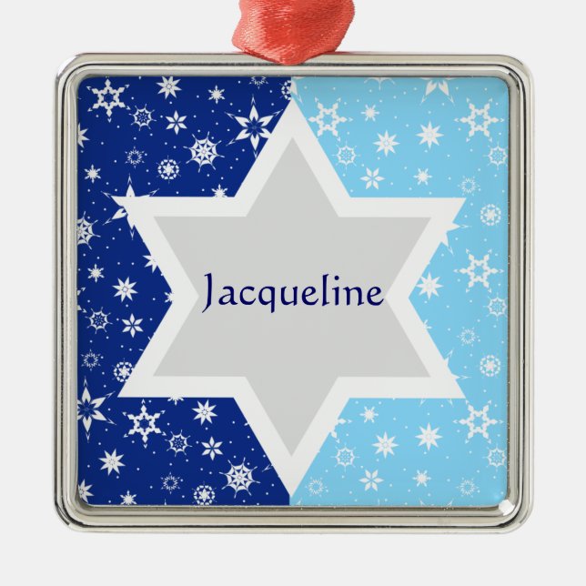 Ornement Métallique Star Of David Ornament (Devant)