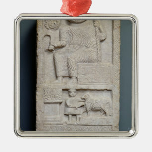 Ornement Métallique Stele consacré à Saturn, d'EL-Ayaida
