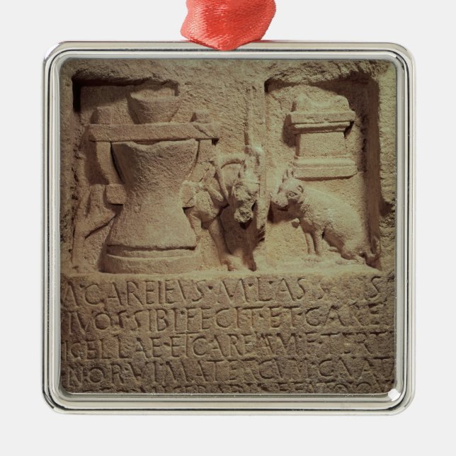 Ornement Métallique Stele du miller Marcus Careius Asisa (Devant)