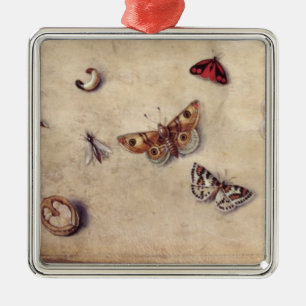 Ornement Métallique T31566 une étude de divers insectes, fruit et