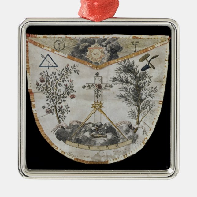 Ornement Métallique Tablier d'un maître de l'ordre du Rose-Croix (Devant)