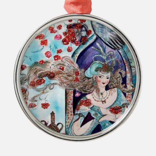Ornement Métallique TALE DE FOIRE ORIENTALE Sapphire Bleu (Devant)