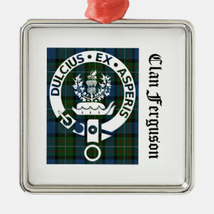 Ornement Métallique Tartan du blason du clan Ferguson