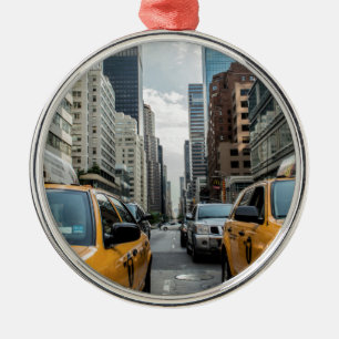 Ornement Métallique Taxi de New York dans la ville