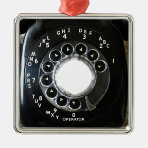 Ornement Métallique Téléphone Rotary