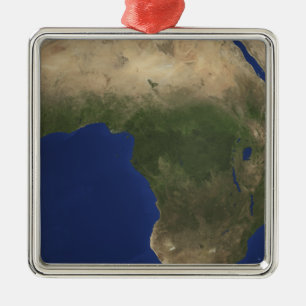 Ornement Métallique Terre avec couverture terrestre sur l'Afrique