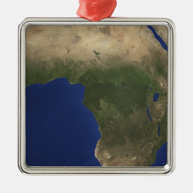 Ornement Métallique Terre avec couverture terrestre sur l'Afrique (Devant)