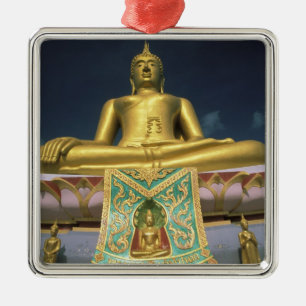 Ornement Métallique Thaïlande, île de Koh Samui. Grand Bouddha.