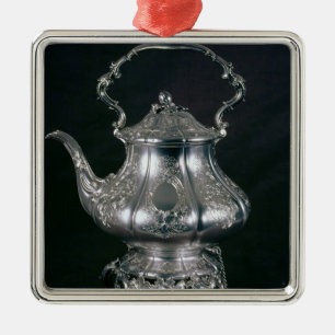 Ornement Métallique Théière et bouilloire avec le pied de lampe et l