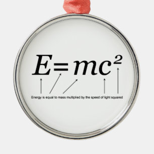 Ornement Métallique Théorie d'E=MC2 Einstein de relativité
