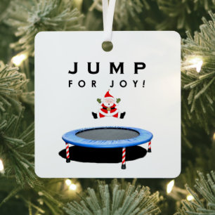 Ornement Métallique Trampoline Noël Collectif