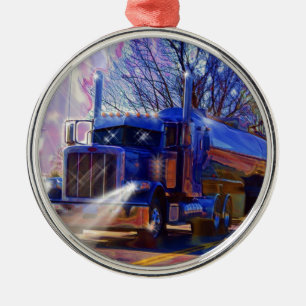 Ornement Métallique Truckers Tanker Camion transport lourd Cadeau