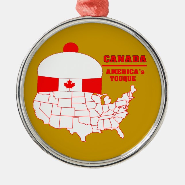 Ornement Métallique Tuque frais du Canada - de l'Amérique (Devant)