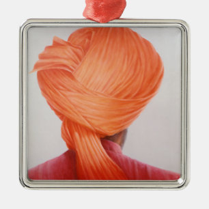 Ornement Métallique Turban de safran