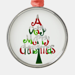 Ornement Métallique Un arbre de Noël très joyeux