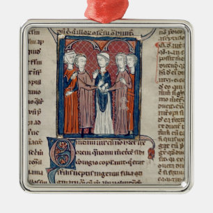 Ornement Métallique Une scène de mariage, de 'Decrets de Gratien'