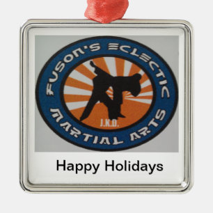 Ornement Métallique Vacances Ornamnet de Noël d'arts martiaux