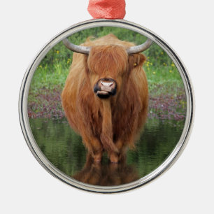 Ornement Métallique Vache des montagnes