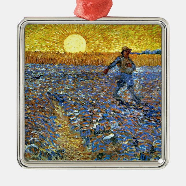 Ornement Métallique Van Gogh - Le Sower (Devant)