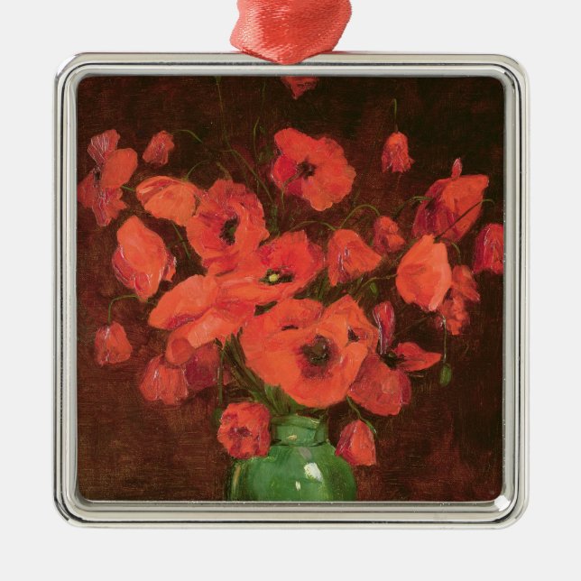 Ornement Métallique Vase de fleurs 2 (Devant)