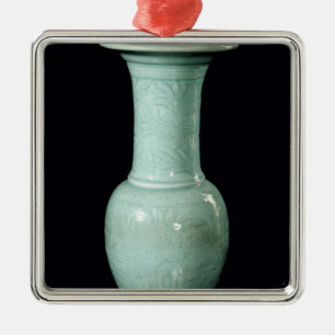 Ornement Métallique Vase vitré par Celadon, dynastie de yuan