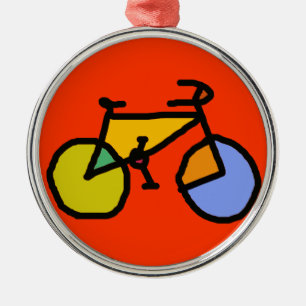 Ornement Métallique vélo couleur