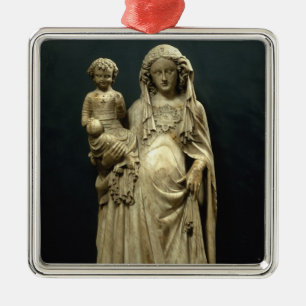 Ornement Métallique Vierge et enfant, c.1375 (albâtre)