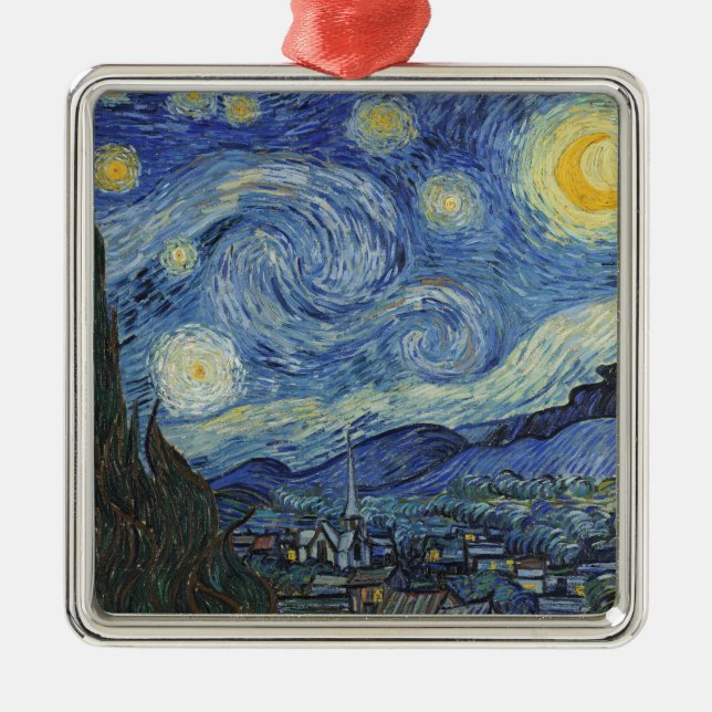 Ornement Métallique Vincent van Gogh| La Nuit étoilée, juin 1889 (Devant)