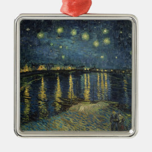 Ornement Métallique Vincent van Gogh   Nuit étoilée sur le Rhône