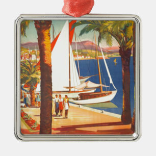 Ornement Métallique Vintage Côte d'Azur Voyage en France