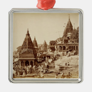 Ornement Métallique Vishnu Pud et d'autres temples, Benares (photo de