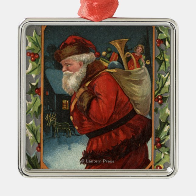 Ornement Métallique Vous souhaitant une joyeuse marche de (Devant)