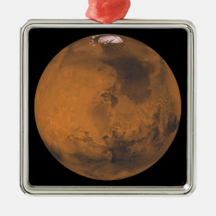 Ornement Métallique Vue de couleur globale de Mars