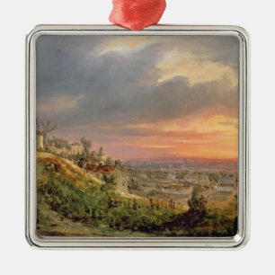 Ornement Métallique Vue de la butte Montmartre, c.1830