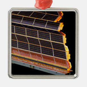 Ornement Métallique Vue en gros plan des rangées solaires
