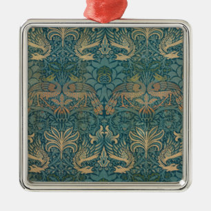 Ornement Métallique William Morris Peacock et Dragon Textile Design